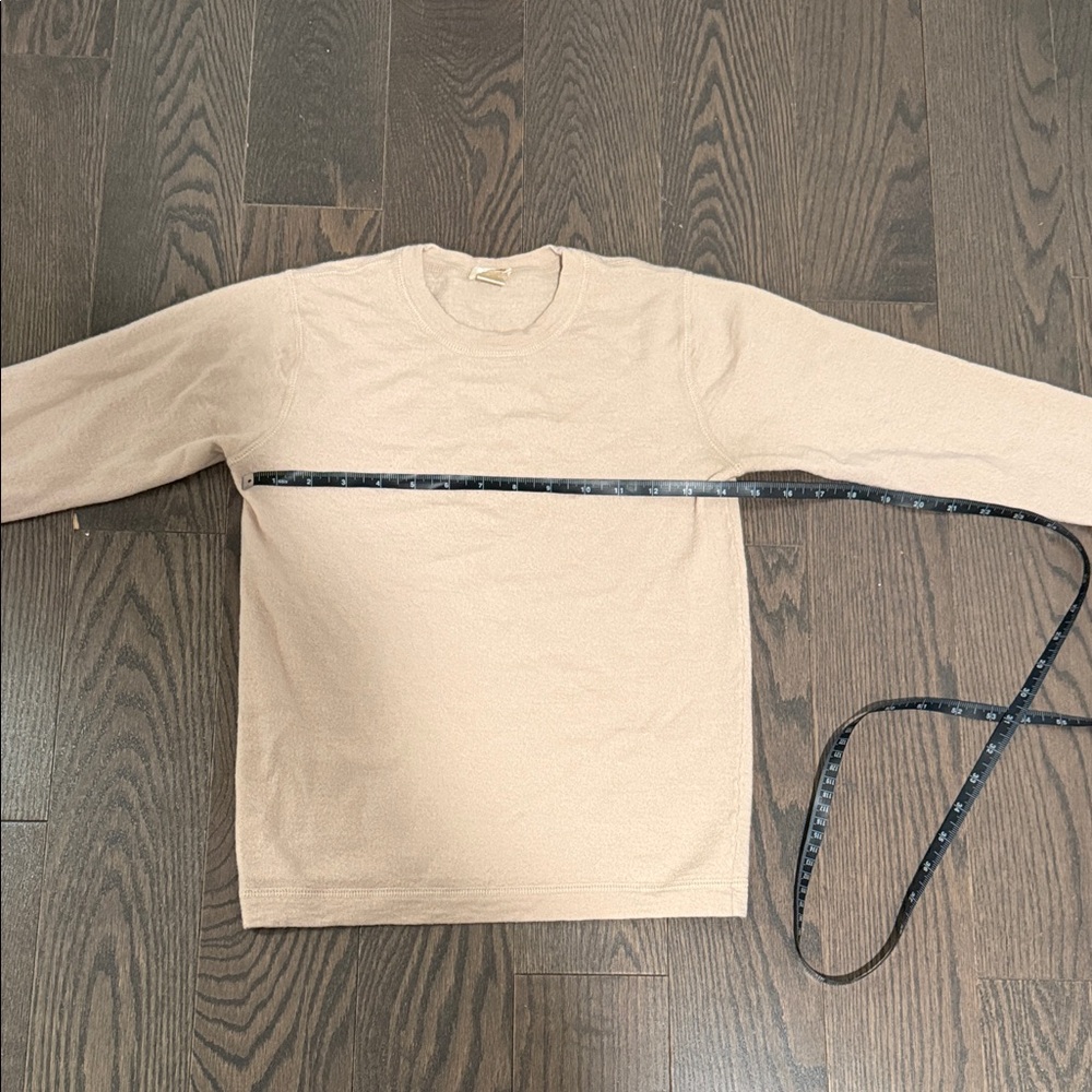 Mai Beige Long Sleeve 100% Cashmere Sweater